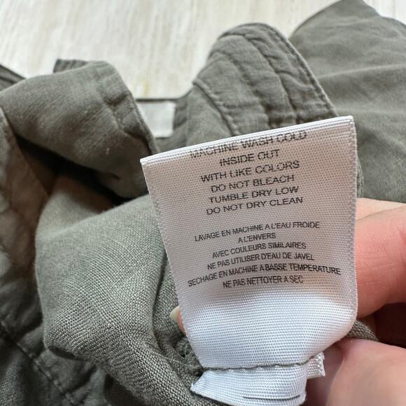 REVOLVE Joie 100% Linen Martesha Linen Pants in Fatigue Casual Lightweight 4 - Picture 14 of 14